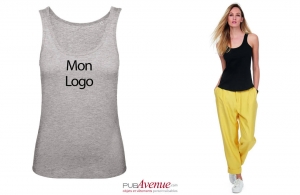Débardeur b&c pour femme personnalisé en coton bio