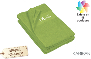 Serviette de bain publicitaire personnalisée avec logo en broderie 