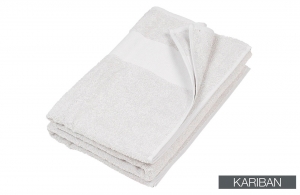 Drap de bain blanc personnalisé blanc 140 x 70