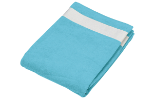 Serviette de plage personnalisé 160 x 100 en coton velours à rayure