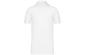 Polo personnalisé homme en coton blanc biologique