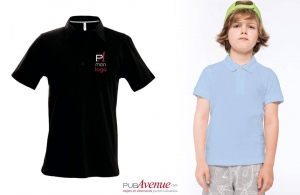 Polo enfant personnalisé Kariban couleur