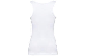 Débardeur kariban pour femme personnalisé en coton bio blanc