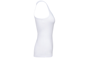 Débardeur kariban pour femme personnalisé en coton bio blanc