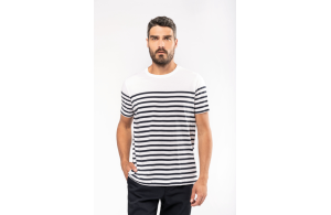 T-shirt marinière pour homme en coton Bio