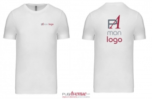 T-shirt blanc premium homme kariban 190 personnalisé