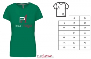 T-shirt premium femme kariban 190 personnalisé