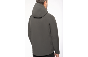 Veste softshell personnalisée homme Kariban avec capuche amovible