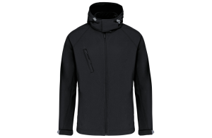 Veste softshell personnalisée homme Kariban avec capuche amovible
