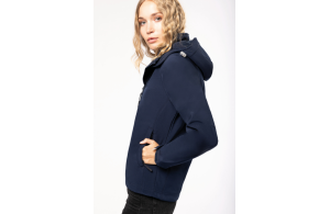 Veste softshell personnalisée femme Kariban avec capuche amovible