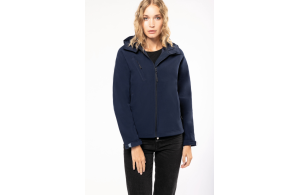 Veste softshell personnalisée femme Kariban avec capuche amovible