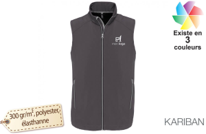 Gilet softshell sans manche kariban personnalisé avec logo 