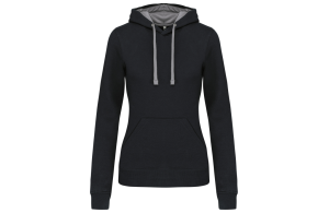 Sweat à capuche contrastée personnalisé pour femme