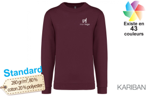 Sweat de travail personnalisé avec logo pour professionnels, entreprises et artisans 