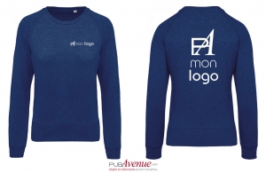 Sweat-shirt pour femme personnalisé en coton bio