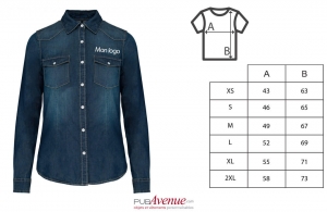 Chemise country pour femme personnalisée