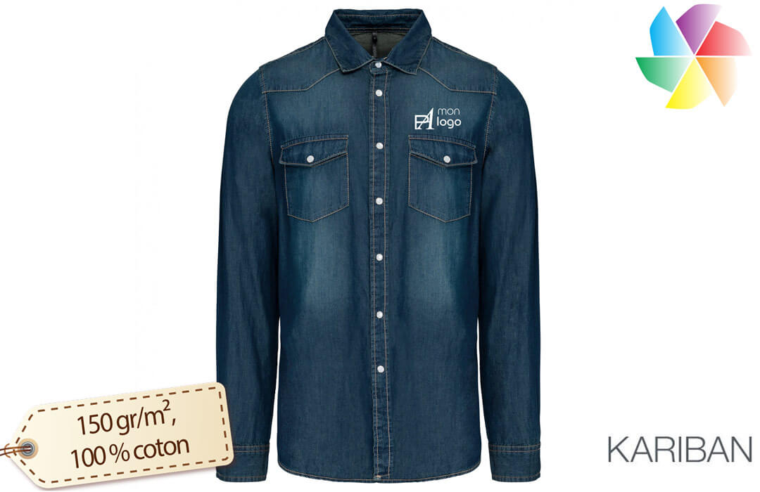 Chemise country pour homme personnalisée