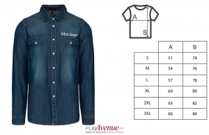 Chemise country pour homme personnalisée