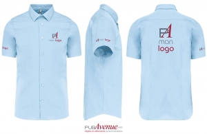 Chemise de travail homme à manches courtes kariban personnalisée