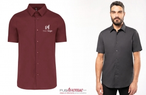 Chemise de travail homme à manches courtes kariban personnalisée