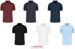 Chemise de travail homme à manches courtes kariban personnalisée