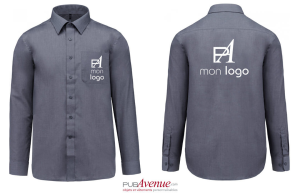 Chemise homme à manches longues personnalisée