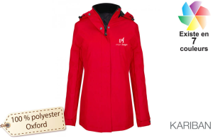 Parka femme Kariban à doublure matelassée publicitaire personnalisée avec logo 