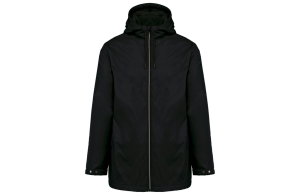 Veste coupe vent personnalisé à capuche et doublure en micropolaire
