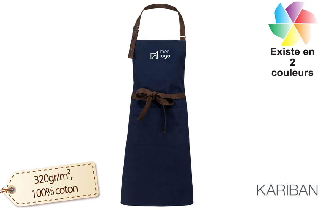 Tablier de cuisine personnalisé aspect vieilli vintage