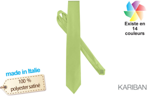 Cravate classique en polyester publicitaire personnalisée avec logo brodé