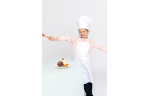 Tablier de cuisine enfant personnalisé avec toque