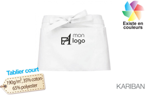 Tablier court de serveur personnalisé