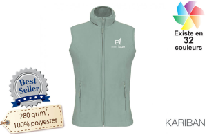 Gilet polaire personnalisé sans manches pour femme avec logo 
