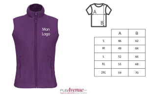 Gilet polaire personnalisé femme Premium kariban