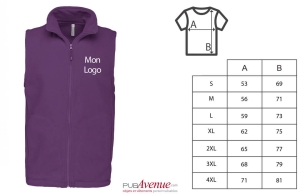 Gilet polaire personnalisé homme Premium kariban