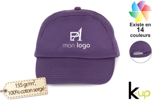 Casquette publicitaire bahia k-up 7 panneaux personnalisée avec logo 