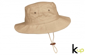 Bob personnalisé baroudeur à lanière stoppeur réglable en cuir