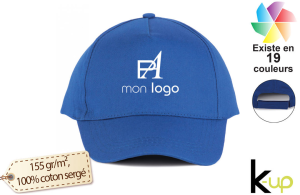 Casquette publicitaire basic 5 panneaux personnalisée avec logo 