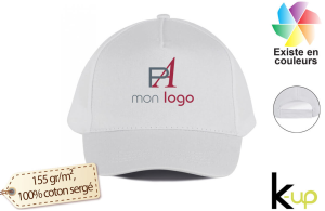 Casquette publicitaire basic 5 panneaux personnalisée