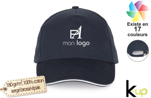 Casquette sandwich k-up 5 panneaux à visière contrastée personnalisée 