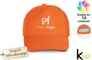 Casquette publicitaire sandwich à visière contrastée personnalisée avec logo 