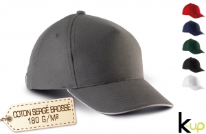 Casquette sandwich enfant K-up personnalisée 5 panneaux à visière contrastée