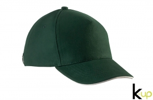 Casquette sandwich enfant K-up personnalisée 5 panneaux à visière contrastée