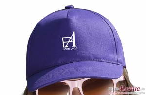 Casquette publicitaire enfant basic 5 panneaux personnalisée
