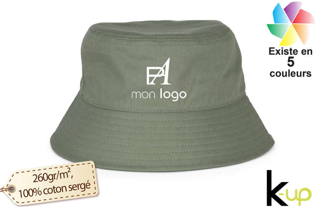 Bob personnalisé fashion original en coton sergé