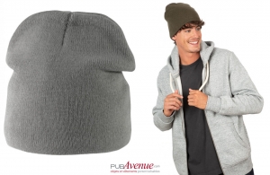 Bonnet tricoté personnalisé à doublure polaire