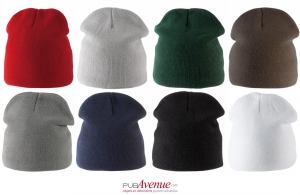 Bonnet tricoté personnalisé à doublure polaire