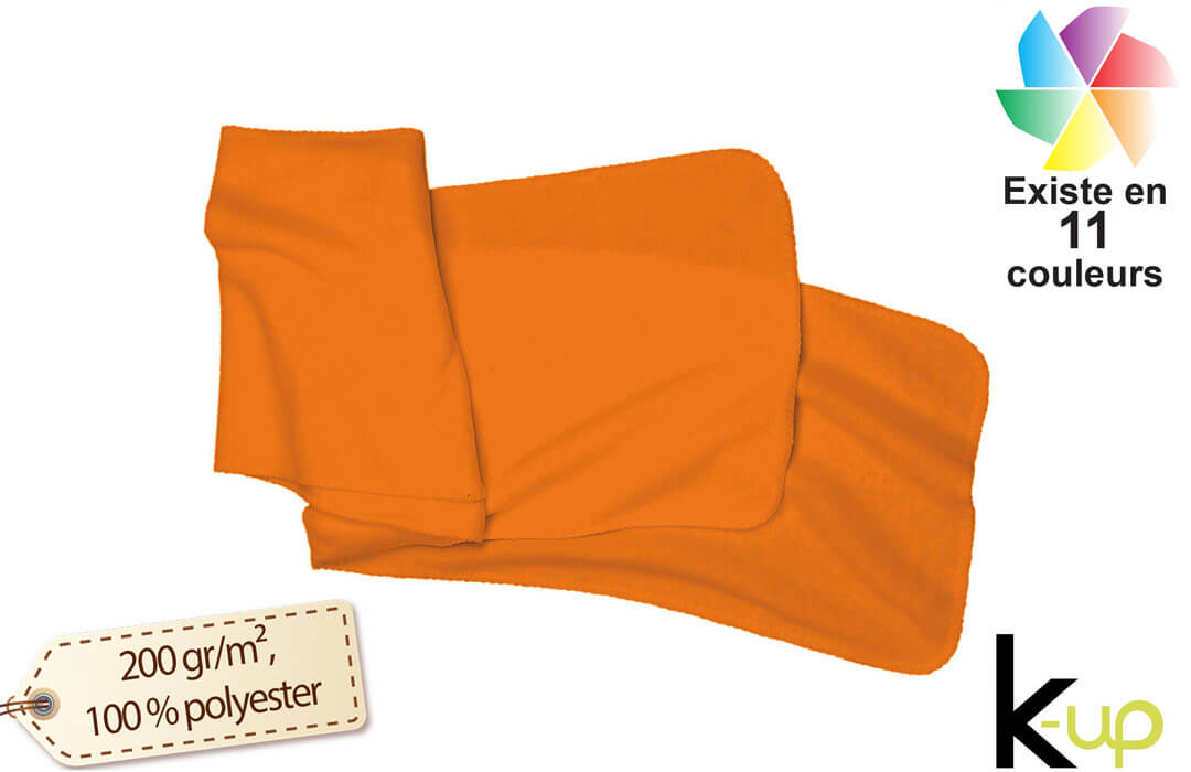 Écharpe micro polaire personnalisée ultra chaude anti boulochage