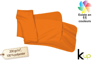 Écharpe micro polaire ultra chaude anti boulochage publicitaire personnalisée avec logo