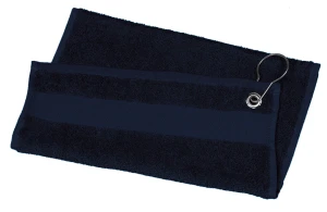 Serviette golf personnalisée avec mousqueton